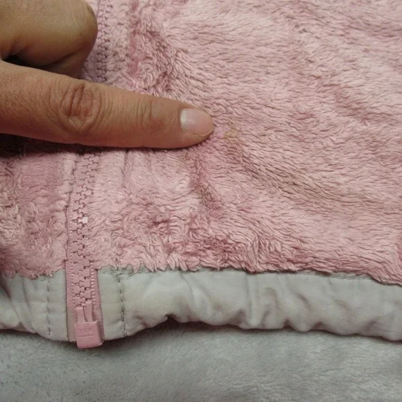 The North Face Jacket Youth XL Pink Interchange Fuzzy Fleece Full Zip Outdoor - Picture 9 of 16